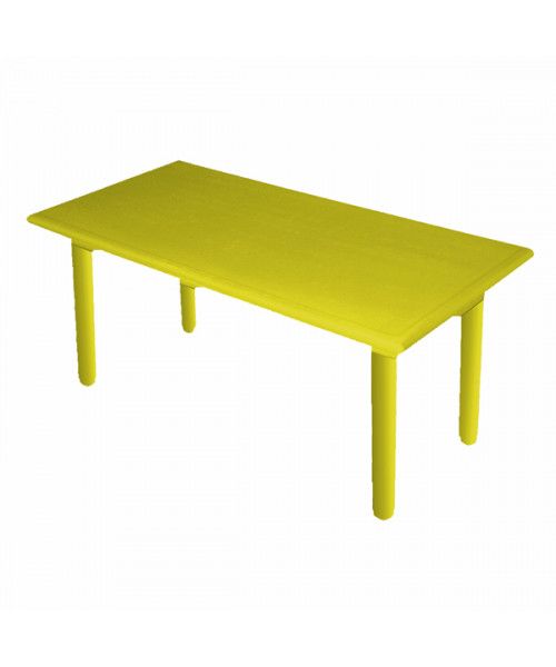 Большой стол Королевский, пластик с металлической базой, цвет Желтый