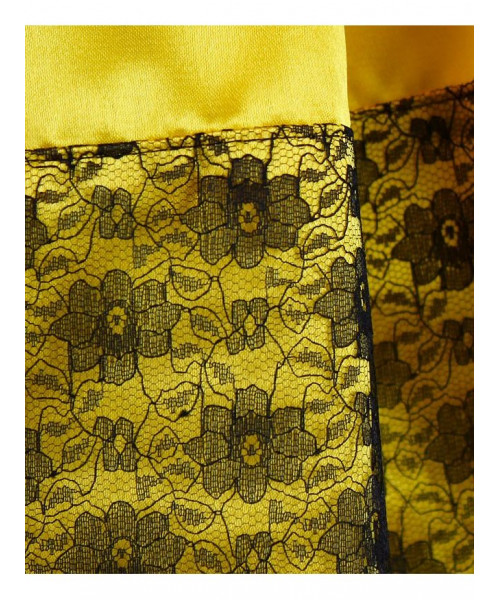 Жёлтая юбка для девочки 83136-ДН18