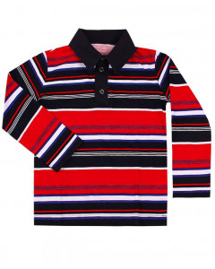 Красная рубашка-поло для мальчика 80592-МО18