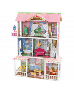 Деревянный дом для Барби "Карамельная Саванна" (Sweet Savannah) с мебелью