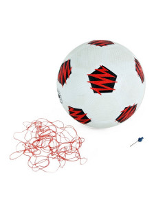 Мяч футбольный №5 резин., белый с рисунком, арт. RS14