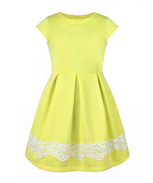 Жёлтое платье для девочки 80903-ДО18