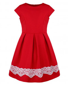 Красное платье для девочки 81061-ДО18