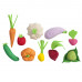 Набор овощей 10 предметов (с карточками)