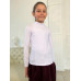 Белая школьная водолазка (блузка) для девочки 82711-ДШ21