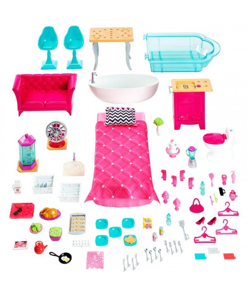 Интерактивный дом для кукол Дом мечты Барби - рестайлинг 2015