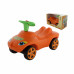 Каталка Мой любимый автомобиль оранжевая со звуковым сигналом (в коробке)