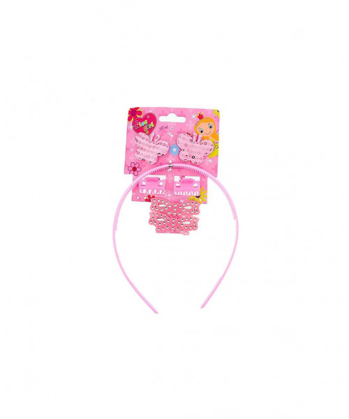 Набор для волос Барби, розовый 3200-ПБ17