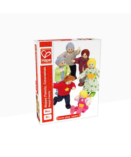 Набор мини-кукол Счастливая семья европейская