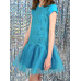 Изумрудное платье для девочки 83823-ДЛН22
