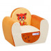 Мягкое игровое кресло «Котенок», цв. Бежевый+Оранжевый