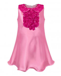 Розовое нарядное платье для девочки 76444-ДН15