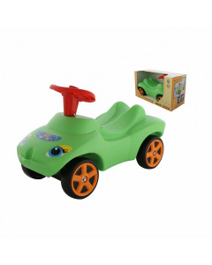 Каталка "Мой любимый автомобиль" зелёная со звуковым сигналом (в коробке)