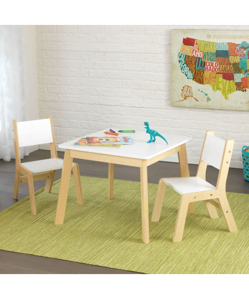 Детский игровой набор стол и 2 стула Модерн, цв. Белый
