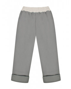 Теплые серые брюки для девочки 75751-ДО15