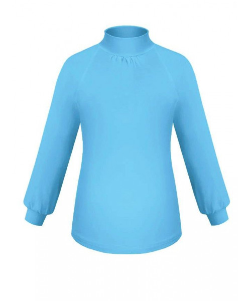 Голубая водолазка (блузка) для девочки 758111-ДОШ21