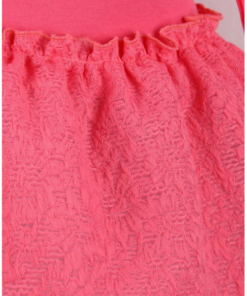 Коралловое платье для девочки 83211-ДН18