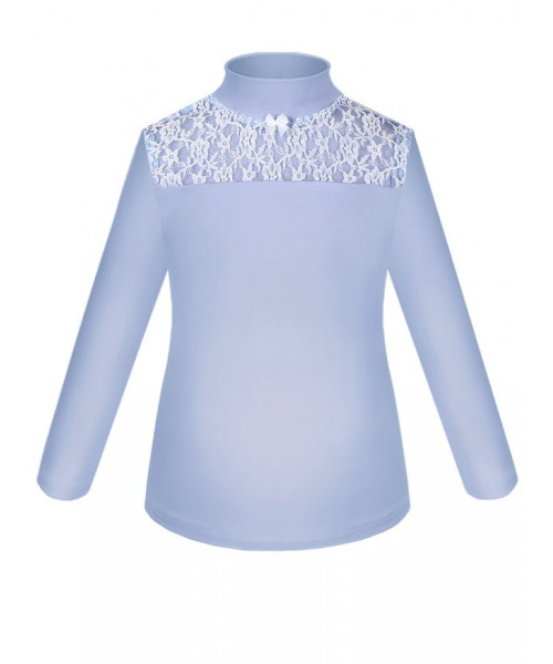 Голубая блузка школьная для девочки 77324-ДШ21