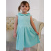 Бирюзовое платье для девочки 82992-ДН18
