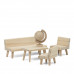 Набор деревянной мебели для домика «Сделай сам» Гостиная