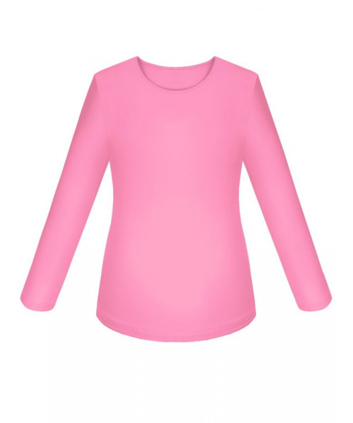 Розовый школьный джемпер (блузка) для девочки 80202-ДОШ19