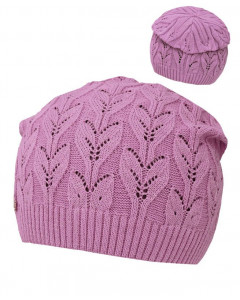 Пурпурная шапка для девочки 37414-ПА19