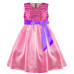 Розовое нарядное платье для девочки 76631-ДН15