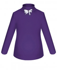 Фиолетовая школьная водолазка (блузка) для девочки 83784-ДШ19