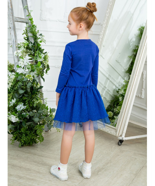 Синее платье для девочки 83212-ДН18