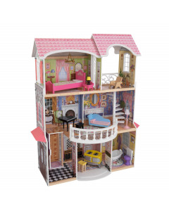 Винтажный кукольный дом для Барби "Магнолия" (Magnolia) с мебелью 13 предметов