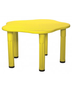 Круглый столик "Дейзи", пластиковый, цвет Желтый
