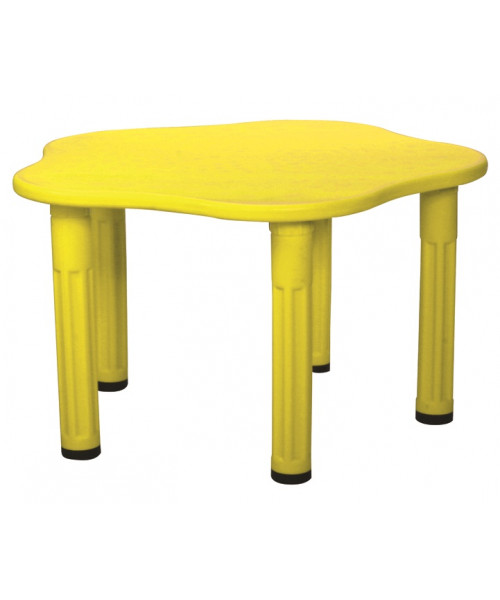 Круглый столик Дейзи, пластиковый, цвет Желтый