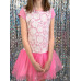 Платье с фатином для девочки розового цвета 83826-ДЛН22
