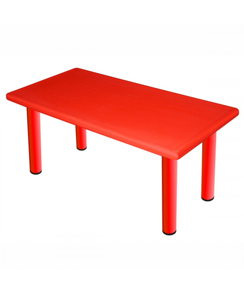 Большой стол Королевский, пластик с металлической базой, цвет Красный
