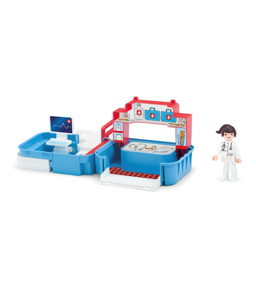 Игровой набор больница с фигуркой медсестрой в чемоданчике