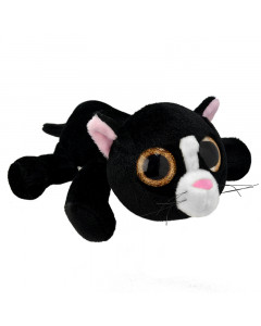 Мягкая игрушка Черный кот, 25 см