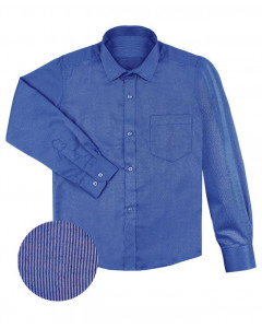 Синяя рубашка для мальчика 68138-ПМ18