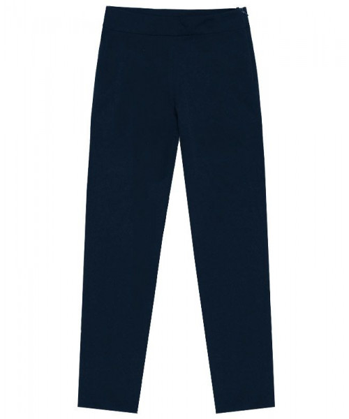 Синие школьные брюки для девочки с молнией 80812-ДШ22