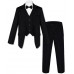 Черный костюм Тройка с бабочкой 69401-189011-3736