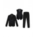Черный костюм Тройка с бабочкой 69401-189011-3736
