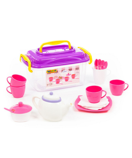 Набор детской посуды Алиса на 4 персоны (19 элементов) (в контейнере)
