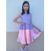 Нарядное розовое платье для девочки 84326-ДН19