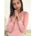 Школьная водолазка (блузка) для девочки розового цвета 758112-ДШ22