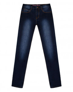 Брюки синие джинсовые для девочки 34851-ПДО17