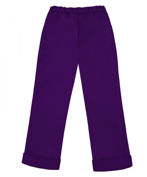 Теплые фиолетовые брюки для девочки 75754-ДО16