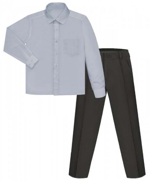 Комплект для мальчика с серой рубашкой 18905-83088
