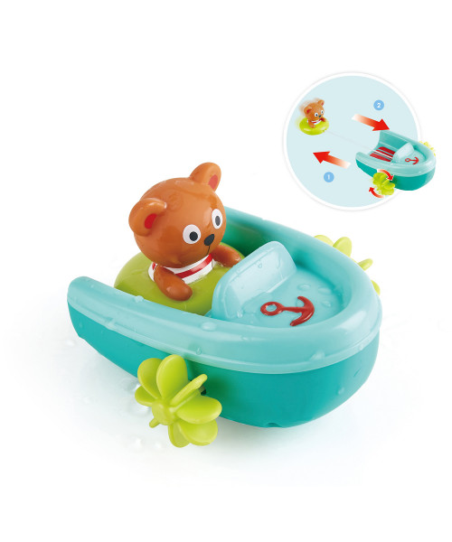 Игрушка для купания Мишка на тюбинге