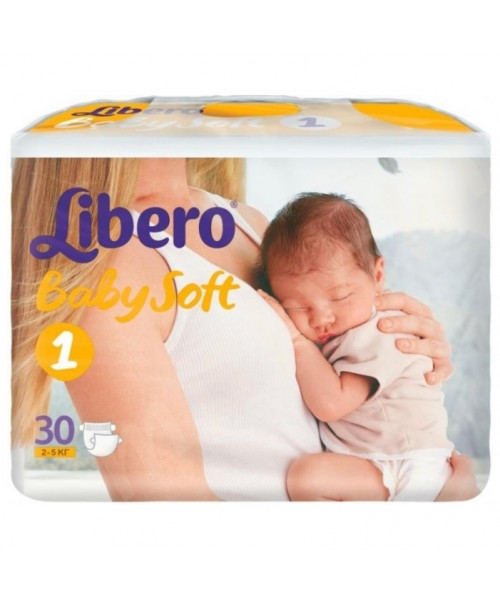 Подгузники BABY SOFT newborn 2-5 кг 30 шт