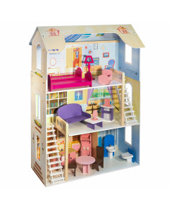 Кукольный домик "Шарм" (с мебелью)