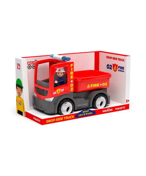 Пожарный грузовик игрушка с водителем 22 см